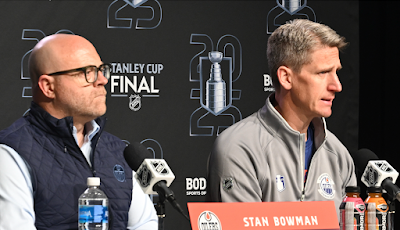 Edmonton Oilers GM Stan Bowman & head coach Kris Knoblauch